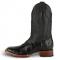 Los Altos Black Genuine American Alligator Wide Square Toe Cowboy Boots 8225805