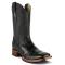 Los Altos Black Genuine American Alligator Wide Square Toe Cowboy Boots 8225805