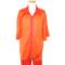 Silversilk Orange/Grapefruit Button Front 2 PC Knitted Silk Blend Outfit #5002
