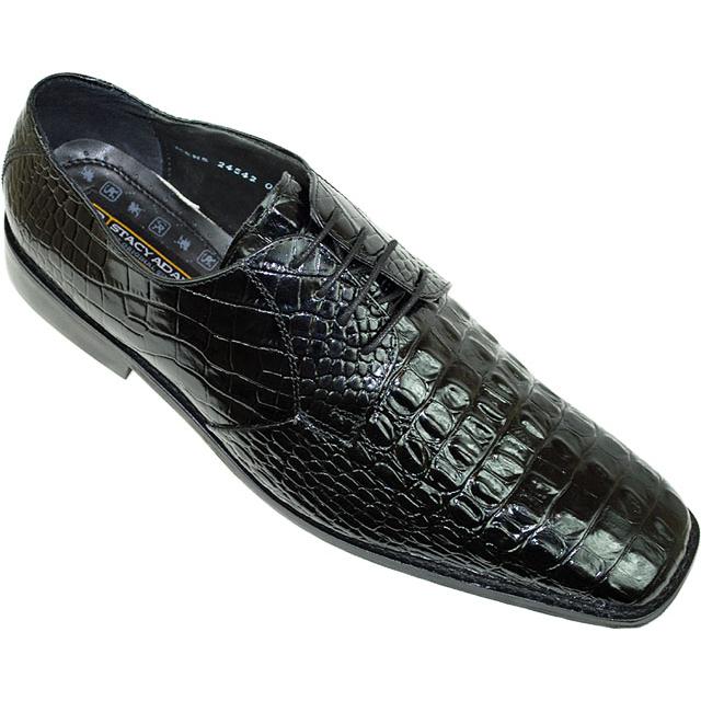 Stacy Adams Merrick Black Hornback Alligator Print Shoes - $79.90 ...