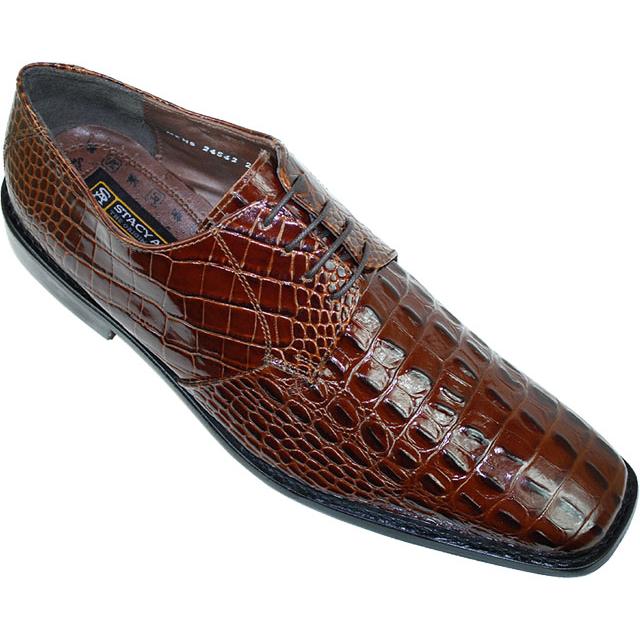Stacy Adams Merrick Cognac Hornback Alligator Print Shoes - $79.90 ...