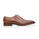 Belvedere "Biagio" Antique Peanut Genuine Ostrich / Italian Calf Leather Lace-Up Dress Shoes B13.