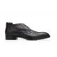 Belvedere "Marcello" Black Genuine Hornback Caiman Ankle Boots R19.