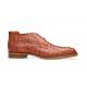 Belvedere "Marcello" Cognac Genuine Hornback Caiman Ankle Boots R19.