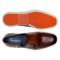 Belvedere "Marcio" Cognac Genuine Nappa Leather Hybrid Double Buckle Shoes.