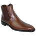 Mezlan "Kato" 2632 Chestnut Genuine Italian Artisan Leather Chelsea Boots
