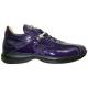 Fennix Italy 3050 Purple Genuine Alligator/Pony Hair Casual Sneakers
