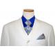 Steve Harvey Classic Collection Solid Cream Vested Super 120's Merino Wool Suit ZZ39984