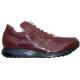 Mauri 8741 "Highway" Burgundy Genuine Stingray And Mauri Embossed Nappa Leather Casual Sneakers With Silver Alligator Head