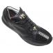 Mauri 8741 "Highway" Black Genuine Stingray And Mauri Embossed Nappa Leather Casual Sneakers With Silver Alligator Head