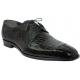 Romano "Vinni" Black Genuine Crocodile Flanks/Lizard Shoes