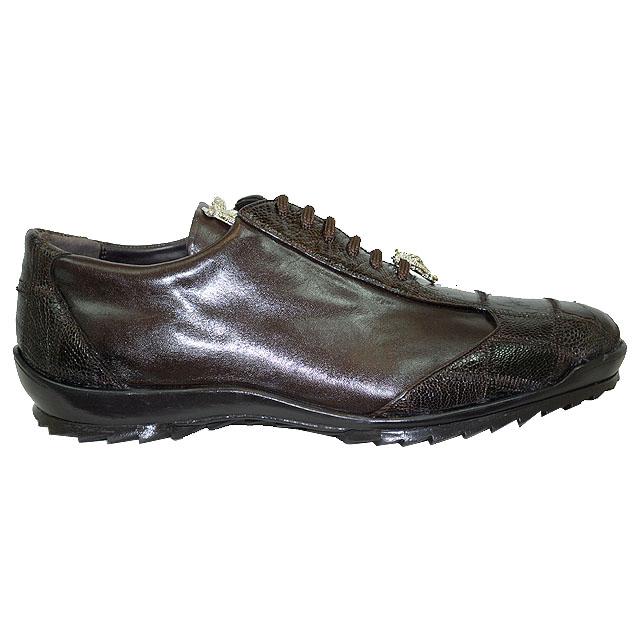 La Scarpa Zeus Brown Genuine Ostrich And Lambskin Leather Casual ...