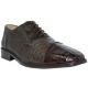 Belvedere "Onesto" Brown Genuine Crocodile/Ostrich Shoes