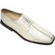 Belvedere "Marco" Off White All-Over Genuine Ostrich Shoes