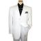 Gianni Vironi Solid White Super 100's 100% Fine Polyester Suit 2005