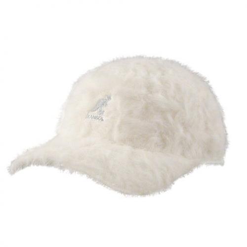 Kangol White Angora Rabbit Fur Baseball Hat