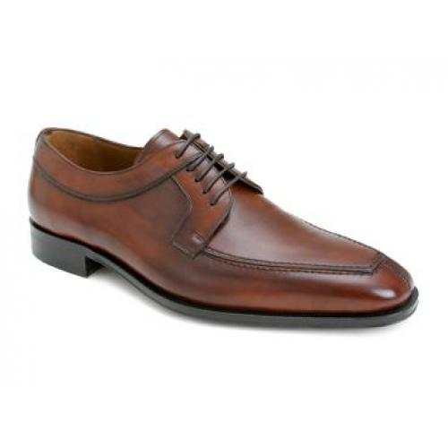 Mezlan "Hundley II" Tan Classic Apron Toe Genuine Calfskin Shoes 12801