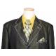 "CDS Jeans" By Creme De Silk Black/Gold With White Stitching Denim Suit 4114