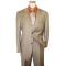 Giorgio Sanetti Solid Tan  Super 150's 100% Wool Suit 28036