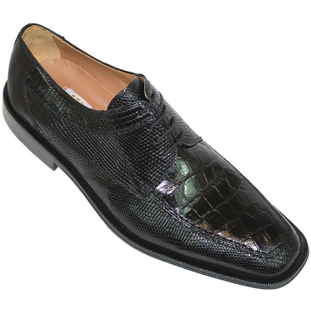 David Eden Mysan Black Genuine Crocodile/Lizard Shoes - $199.90 ...