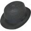 Dobbs Black "Madison" 100% Panama Straw Dress Hat