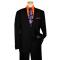 Elements by Zanetti Solid Black Super 100's Wool Suit 1026