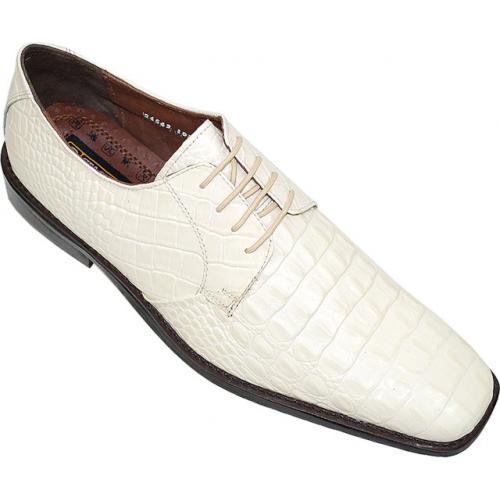 Stacy Adams Merrick Ivory Hornback Alligator Print Shoes - $59.90 ...