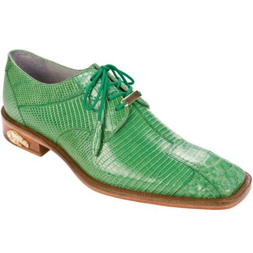 Belvedere "Silvio 1705" Lime Genuine Crocodile / Lizard Shoes