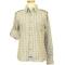 English Laundry Beige Multi Color Plaid  Long Sleeves 100% Cotton Shirt ELW1107