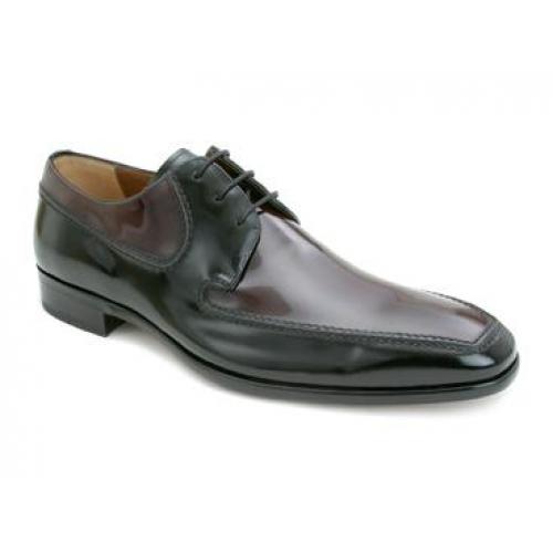 Mezlan "Surrey" Black/Burgundy Italian  Calfskin Shoes