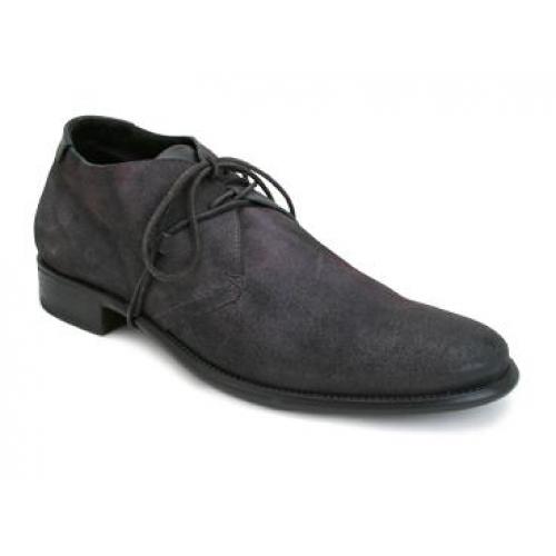 Bacco Bucci "Bodie" Black Genuine Old English Oiled Suede Shoes