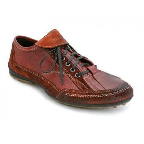 Bacco Bucci "Cheechoo" Rust Genuine Artisan Antiqued Hand Rubber Finish Sport Shoes
