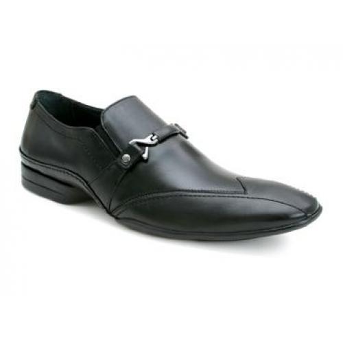 Bacco Bucci "Karpa" Black Genuine Supple Italian Leather Shoes