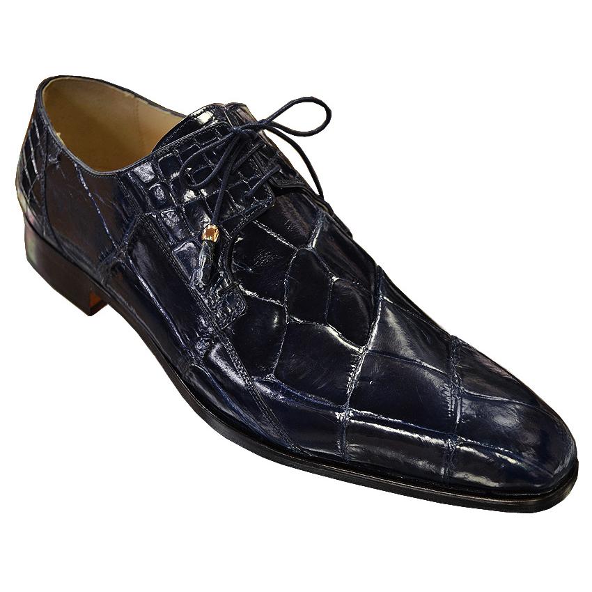 Fennix Italy Alligator Shoes 3228 - Navy Blue