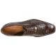 Belvedere Onesto II Brown Genuine Ostrich / Crocodile Shoes 1419.