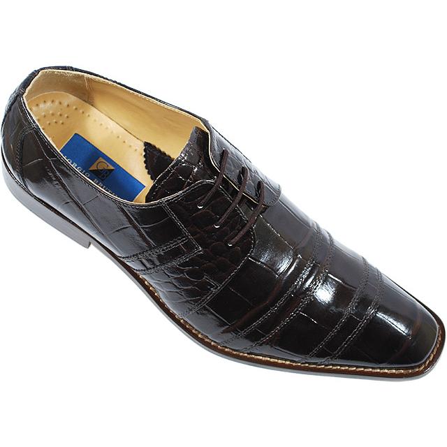 Giorgio Brutini Dark Brown Alligator Print Shoes 210032 - $69.90 ...