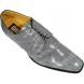 Mauri M508 Grey Genuine All-Over Alligator Shoes.