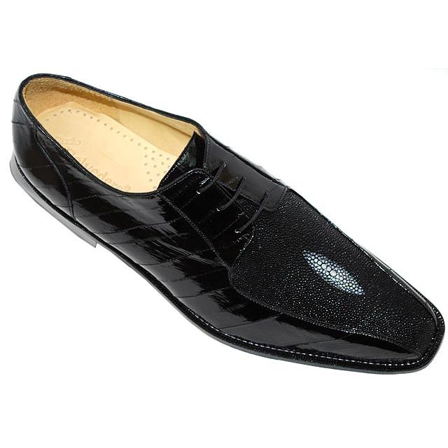 Belvedere Ottone Black Genuine Stingray/Eel Shoes - $289.90 :: Upscale ...