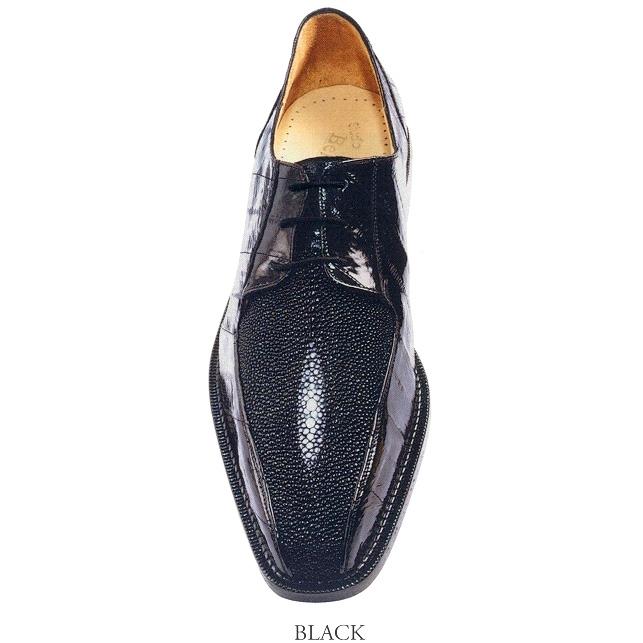 Belvedere Ottone Black Genuine Stingray/Eel Shoes - $289.90 :: Upscale ...