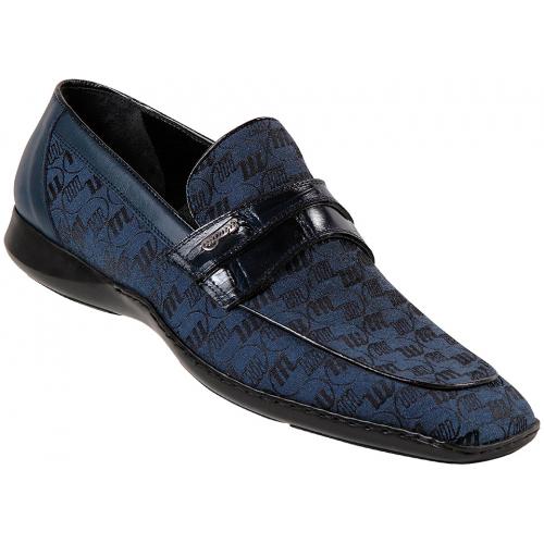 Mauri  "Decorative" 9211 Wonder Blue Double Fabric Shoes