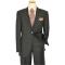 Elements by Zanetti Charcoal Grey With White Pinstripes Super 120's Wool Suit 1003