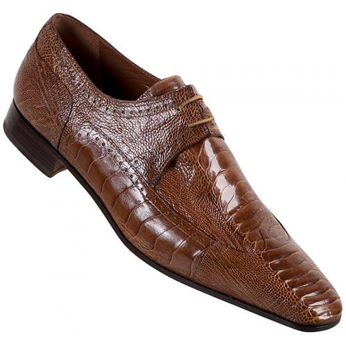 Mauri  "4100" Cork Genuine Ostrich Leg Shoes