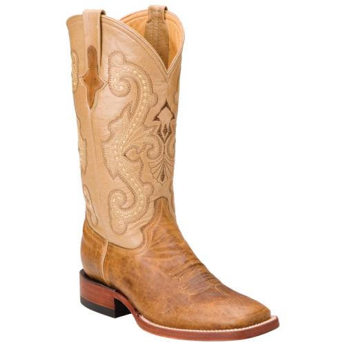 Ferrini Ladies 80893-15 Antique Saddle Genuine Distressed Kangaroo Boots