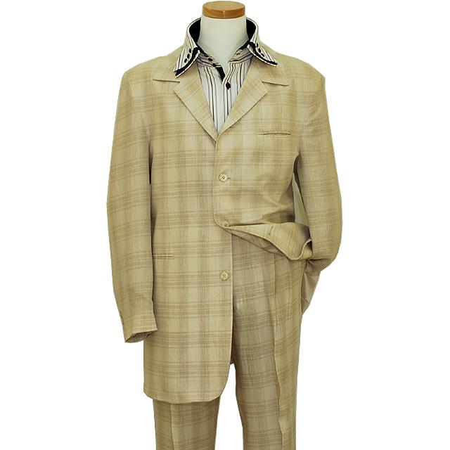 Falcone Natural Shadow Plaid Linen Suit - $99.90 :: Upscale Menswear ...