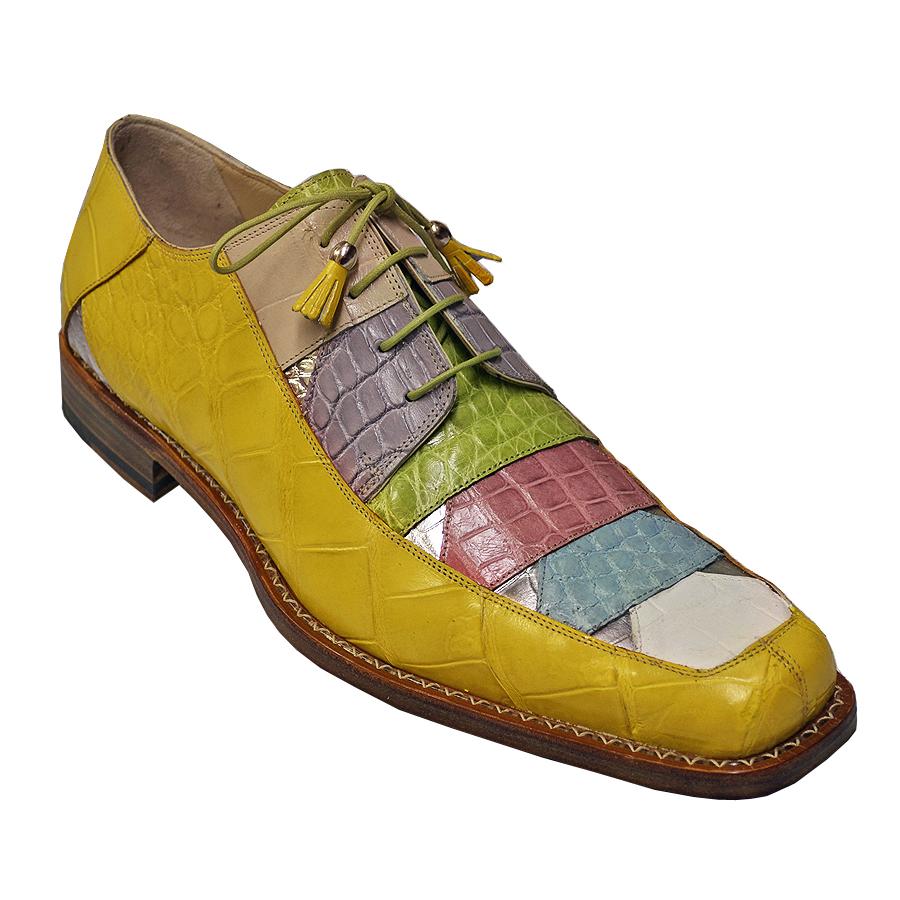 rainbow yellow shoes