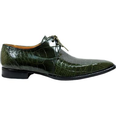 Mauri 53125 Money Green Genuine All-Over Alligator Belly Skin Shoes ...