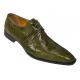 Mauri 53125 Money Green Genuine All-Over Alligator Belly Skin Shoes