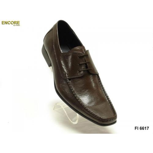 Encore By Fiesso Brown Genuine Leather Shoes FI6617