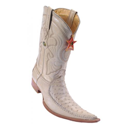 Los Altos Oryx Genuine Ostrich With Deer 6X Pointed Toe Cowboy Boots 962111