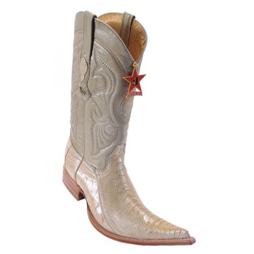 Los Altos Oryx Genuine Ostrich Leg 6X Pointed Toe Cowboy Boots 960511